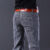 Men Comfortable Cotton Fashion European American Style Stretch Jeans Luxury Men’s Denim Pants Slim Straight Grey Denim Pants