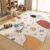 Cartoon Crystal Velvet Carpet Living Room Children’s Crawling Mat Reading Area Baby Play Crawling Mat Bedroom Bed Rug