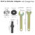 Angle Grinder Adapter For Electric Power Drill Converter Attachment Flange Nut Parts Set Connect Rod Disc Wheel Arbor Mandrel