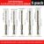 5pcs/7pcs 3-12mm Cross Hex Tile Drill Bit For Glass Concrete Ceramic Tile Hole Opener, Tungsten Carbide Hard Alloy Bits Set Tool