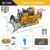 2.4G Remote Control Excavator Dump Truck RC Model Car Toy Professional Alloy Plastic Simulation Construction Vehicle for Kid