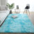 Living room silk hair tie-dye carpet home bedroom bedside foot mat Nordic sofa non-slip mat simple wind plush mat