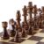 32 Pieses Wooden Chess Standard Tournamen Staunton Wood Chessmen 8cm King Height??îChess Pieces Only No Board