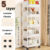 Trolley Bookshelf Portable Creative Mobile Display Cabinet Corner Kitchen Storage Rack Living Room Movable Bookshelf With Wheels