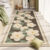 VIKAMA Crystal Pile Carpet Small Fresh Flowers Living Room Washable Non-Slip Dirty Resistant Mats Bedroom Bedside Rugs