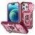 Heavy Duty Case For iPhone 15 Pro 14 Plus 13 Pro Max 12 11 XS Max X 8 7 Slide Camera Build in 360 Degree Rotate Kickstand Case