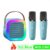 K12 Bluetooth Karaoke Machine Portable 5.3 PA Speaker System with 1-2 Wireless Microphones Home Family Singing Children’s Gifts