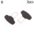 2Pcs Car Seat Belt Clip Extender Car Safety Seatbelt Lock Buckle Plug Thick Insert Socket Extender Buckle Car Accessories