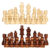 Wooden Checkers Standard Tournamen Staunton 32PCS Chess Game Pawns 2.2in King Figures Figurine Pieces for Chess Board Game