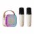 Bluetooth K12 Karaoke Machine Portable 5.3 PA Speaker System with 1-2 Wireless Microphones Home Family Singing Children’s Gifts