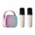 Bluetooth Karaoke Machine K12 Portable 5.3 PA Speaker System with 1-2 Wireless Microphones Home Family Singing Children’s Gifts