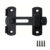 1Pcs Stainless Steel Sliding Barn Door Lock Hardware Gate Latches, Window Closet, Matte Black Silvery