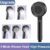 Black 5 Modes Shower Head Adjustable High Pressure Water Saving Shower Head Water Massage Shower Head Bathroom Accessories