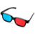Universal Red Blue 3D Glasses for Dimensional Anaglyph Movie Game