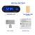 Car Clock Time Watch Mini Electronic Auto Clocks Luminous Interior Thermometer LCD Backlight Digital Display Car Accessories