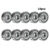 10pcs Miniature Bearings 5x16x5mm 625ZZ Pulley Wheel Bearing Deep Groove Small Ball Bearing Carbon Steel for Skateboard Scooter