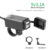 Motorcycle USB Charger QC3.0 Handlebar Fast Charging Waterproof 12V Socket Adapter With With ON/Off Switch For Phone Navigation