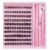 DIY Lash Extension Kit Lash Clusters Individual Lashes Kit Cluster Lashes Wispy D Curling False Eyelash Clusters  With Tweezers